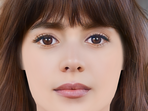 Samantha Siqueiros Head - No Hair - Low poly head for game 3D Model