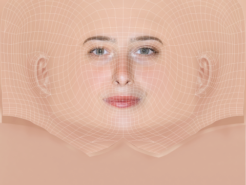 Salome Richard Head - No Hair - Low poly head for game 3D 模型
