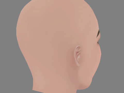 Sabrina Carpenter Head - No Hair - Low poly head for game 3D Model
