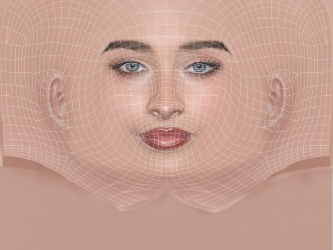 Sabrina Carpenter Head - No Hair - Low poly head for game 3D Model