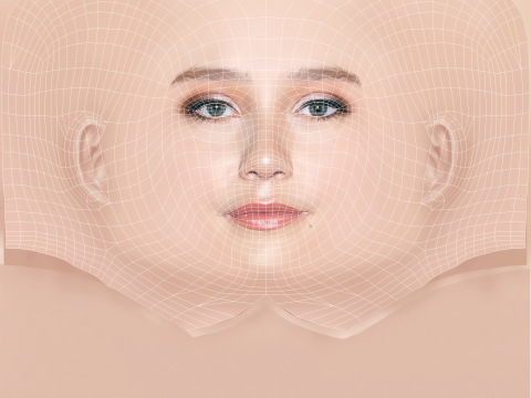 Ruby Stokes Head - No Hair - Low poly head for game 3D Model