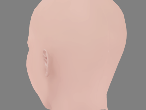 Rose McIver Head - No Hair - Low poly head for game 3D 模型