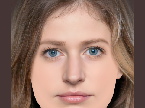Ria Zmitrowicz Head - No Hair - Low poly head for game Modello 3D