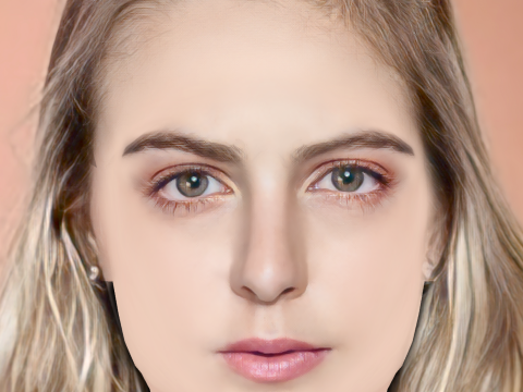 Regina Pavon Head - No Hair - Low poly head for game Modelo 3D