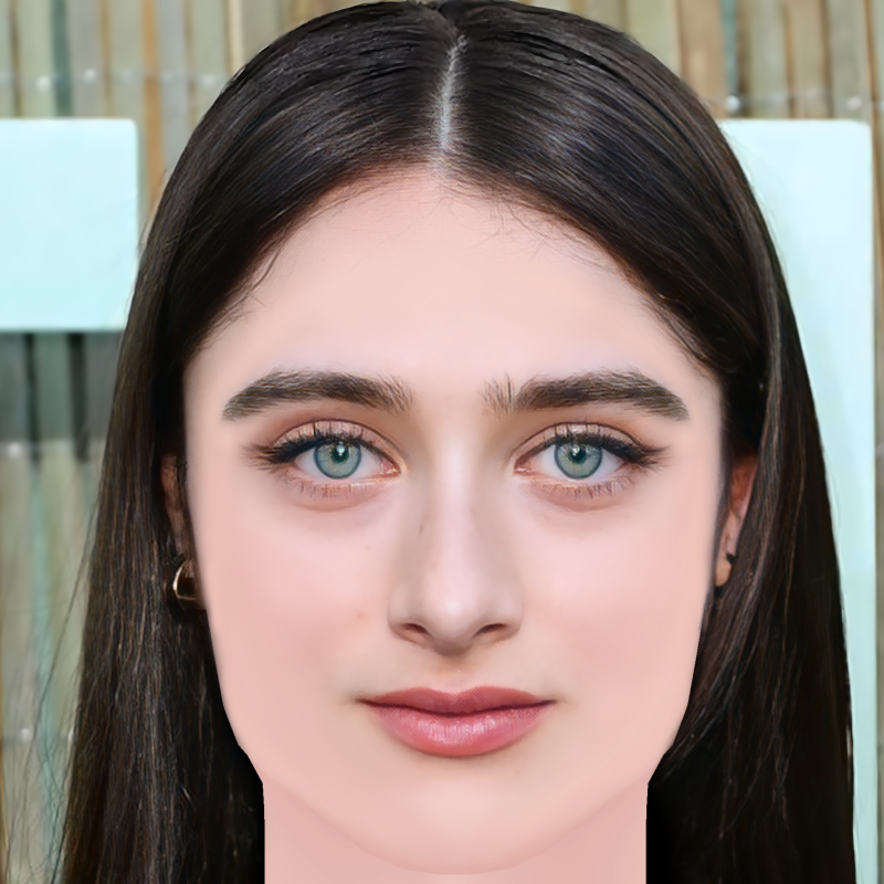 Raffey Cassidy Head - No Hair - Low poly head for game 3D Model .c4d .max .obj .3ds .fbx .stl .blend