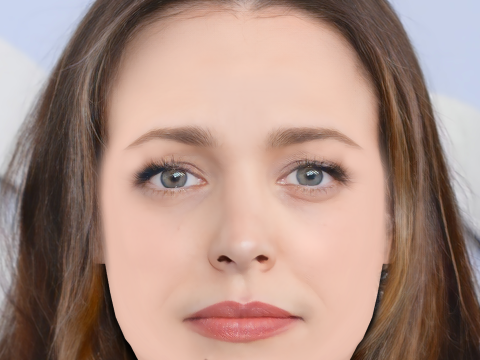 Rachel McAdams Head - No Hair - Low poly head for game 3D Model