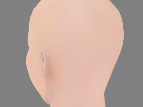 Rachel McAdams Head - No Hair - Low poly head for game Modèle 3D