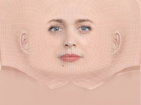 Rachel McAdams Head - No Hair - Low poly head for game Modèle 3D