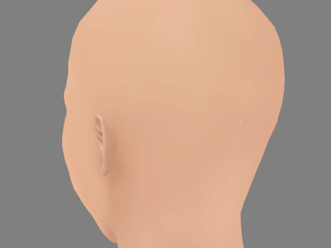 Phoebe Tonkin Head - No Hair - Low poly head for game 3D Model