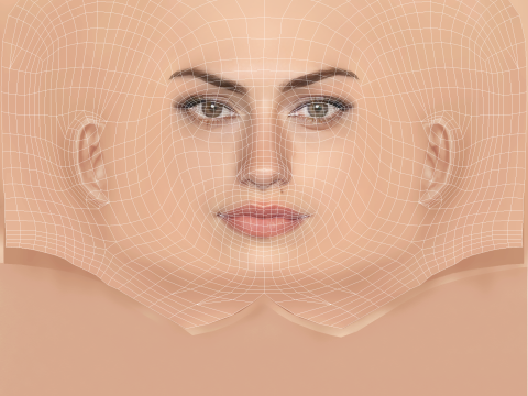 Phoebe Tonkin Head - No Hair - Low poly head for game 3D Model