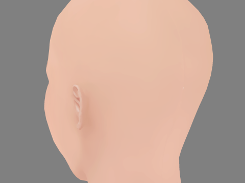 Olivia Scott Welch Head - No Hair - Low poly head for game 3D Modell