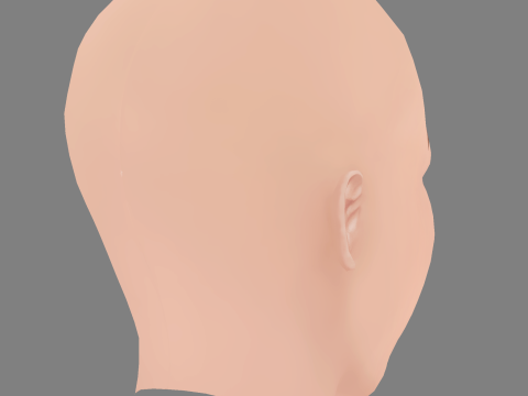 Olivia Scott Welch Head - No Hair - Low poly head for game 3D Modell