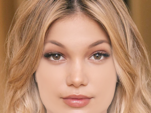 Olivia Holt Head - No Hair - Low poly head for game 3D Model