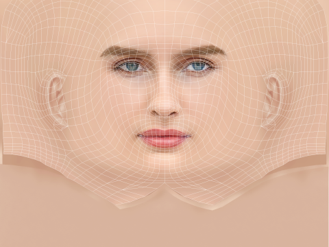 Olivia DeJonge Head - No Hair - Low poly head for game 3D Model