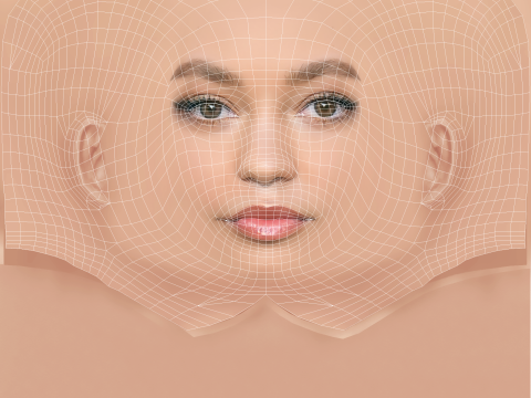 Nico Parker Head - No Hair - Low poly head for game Model 3D