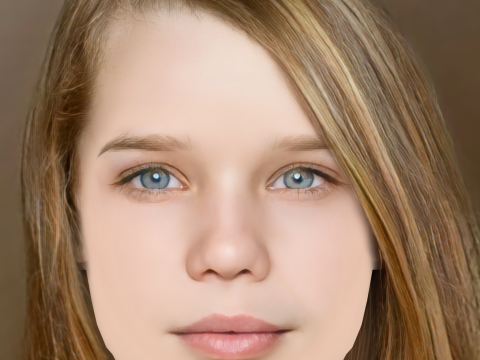 Niamh Wilson Head - No Hair - Low poly head for game 3D मॉडल