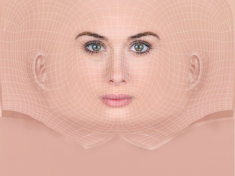 Nerea Camacho Head - No Hair - Low poly head for game Modello 3D