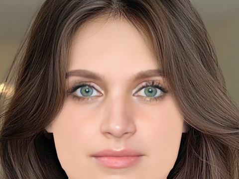 Nell Tiger Free Head - No Hair - Low poly head for game 3D Model