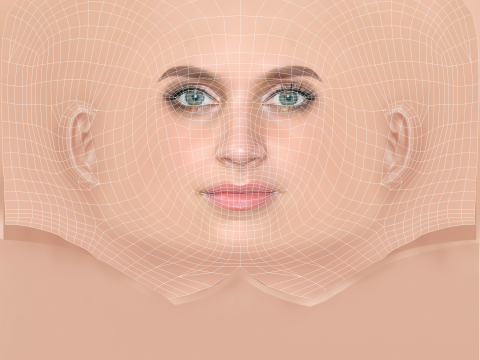 Nell Tiger Free Head - No Hair - Low poly head for game Modelo 3D