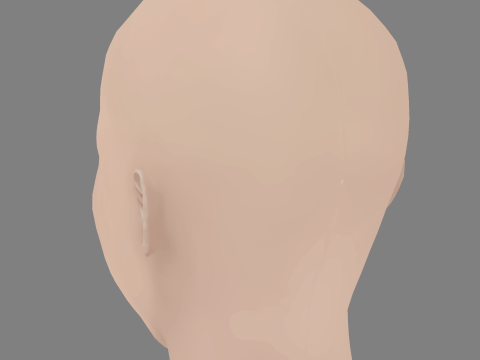 Nathalia Dill Head - No Hair - Low poly head for game Modèle 3D