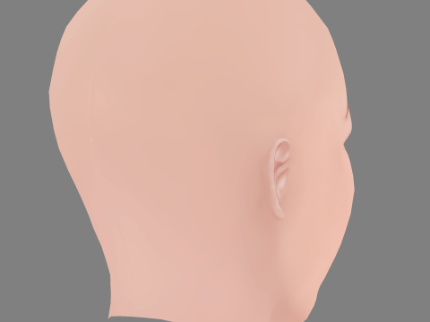 Natalia Tellez Head - No Hair - Low poly head for game Modello 3D