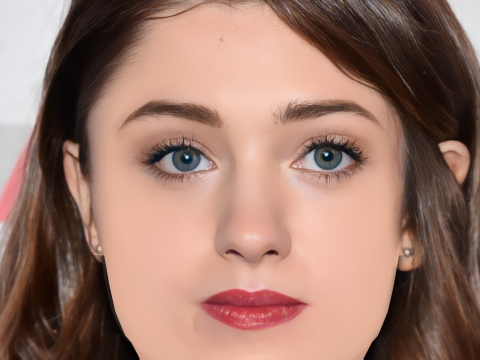 Natalia Dyer Head - No Hair - Low poly head for game 3Dモデル