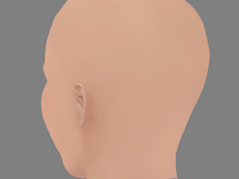 Milly Alcock Head - No Hair - Low poly head for game 3D Model