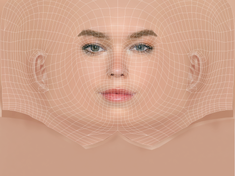Milly Alcock Head - No Hair - Low poly head for game 3D Model