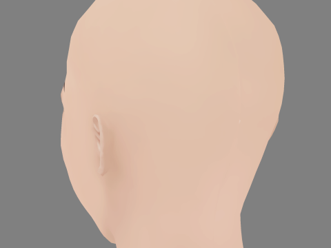 Millie Gibson Head - No Hair - Low poly head for game 3D 模型