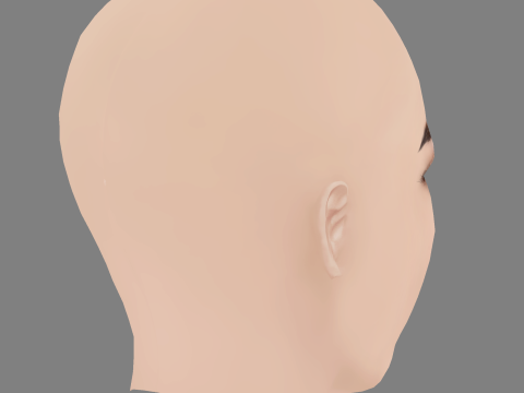 Millie Gibson Head - No Hair - Low poly head for game 3D 模型