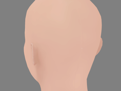Mia Goth Head - No Hair - Low poly head for game 3D 模型