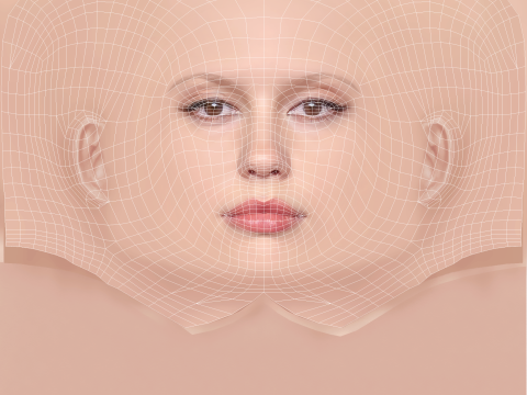 Mia Goth Head - No Hair - Low poly head for game 3D 模型