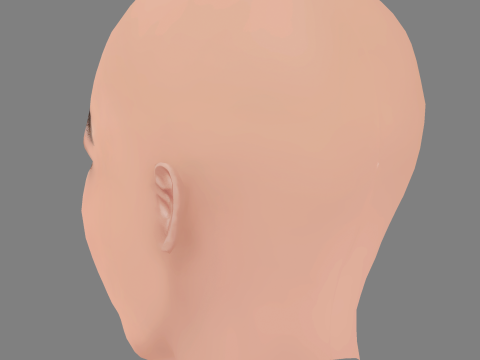 Melissa Barrera Head - No Hair - Low poly head for game 3D Model