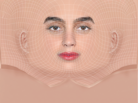 Melissa Barrera Head - No Hair - Low poly head for game 3D Model