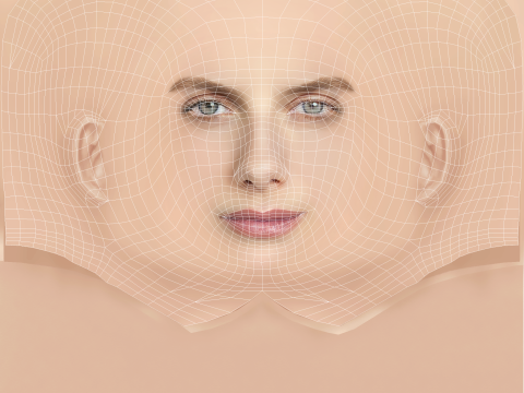 Melanie Laurent Head - No Hair - Low poly head for game Modello 3D