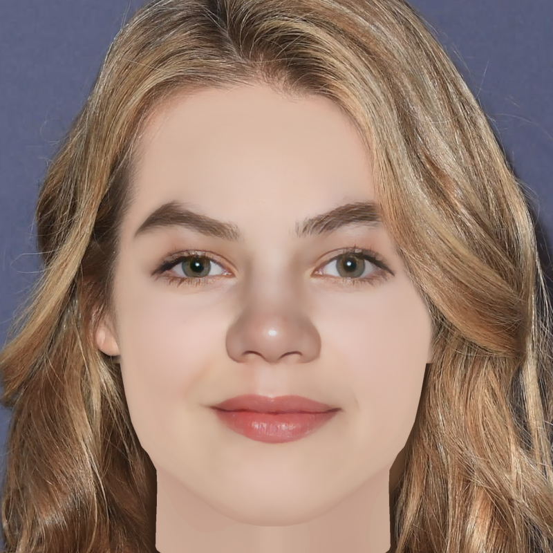 Megan Charpentier Head - No Hair - Low poly head for game Modelo 3D .c4d .max .obj .3ds .fbx .stl .blend