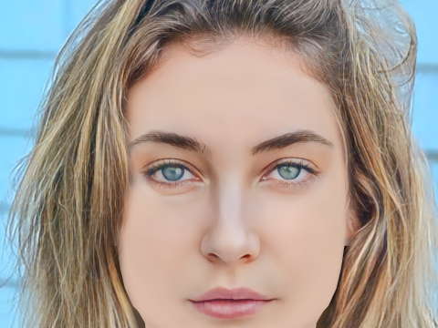 Mavournee Hazel Head - No Hair - Low poly head for game 3D 模型