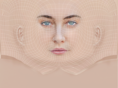 Mavournee Hazel Head - No Hair - Low poly head for game Model 3D