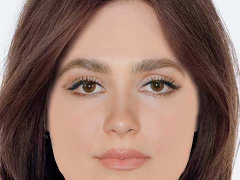 Maude Apatow Head - No Hair - Low poly head for game 3D Model