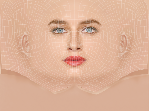 Matilde Gioli Head - No Hair - Low poly head for game Model 3D