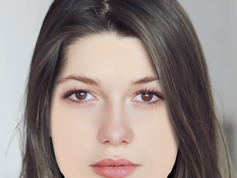 Mathilde Ollivier Head - No Hair - Low poly head for game 3D Model