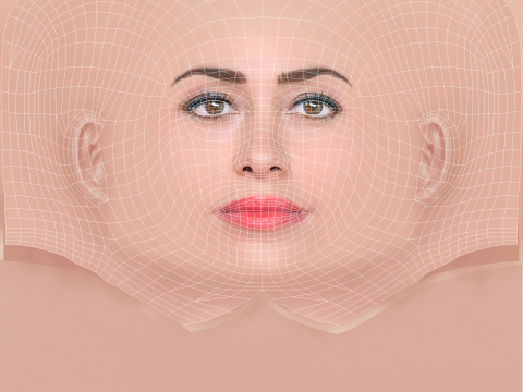 Martina Stella Head - No Hair - Low poly head for game 3Dモデル