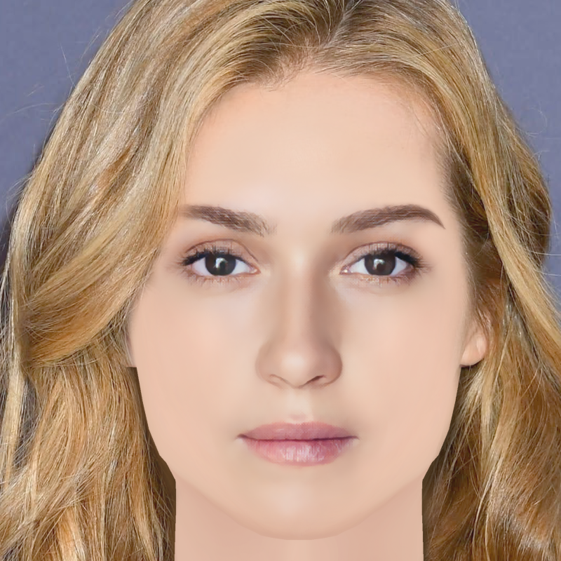 Mariya Poezzhaeva Head - No Hair - Low poly head for game Modelo 3D .c4d .max .obj .3ds .fbx .stl .blend