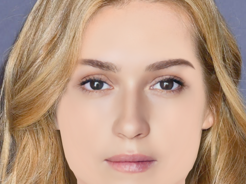 Mariya Poezzhaeva Head - No Hair - Low poly head for game Modelo 3D