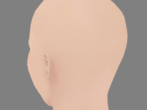 Mariya Poezzhaeva Head - No Hair - Low poly head for game Modelo 3D