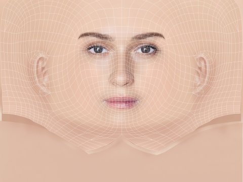 Mariya Poezzhaeva Head - No Hair - Low poly head for game Modelo 3D