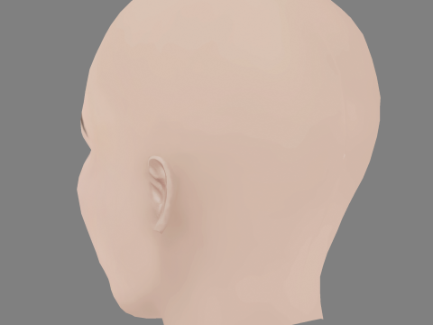 Mariana Ximenes Head - No Hair - Low poly head for game Modelo 3D
