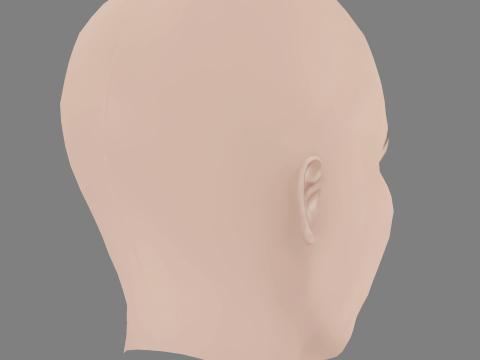 Mariana Ximenes Head - No Hair - Low poly head for game Modelo 3D