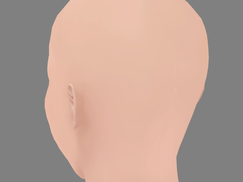 Maria Valverde Head - No Hair - Low poly head for game Modelo 3D