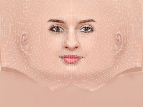 Maria Valverde Head - No Hair - Low poly head for game Modelo 3D